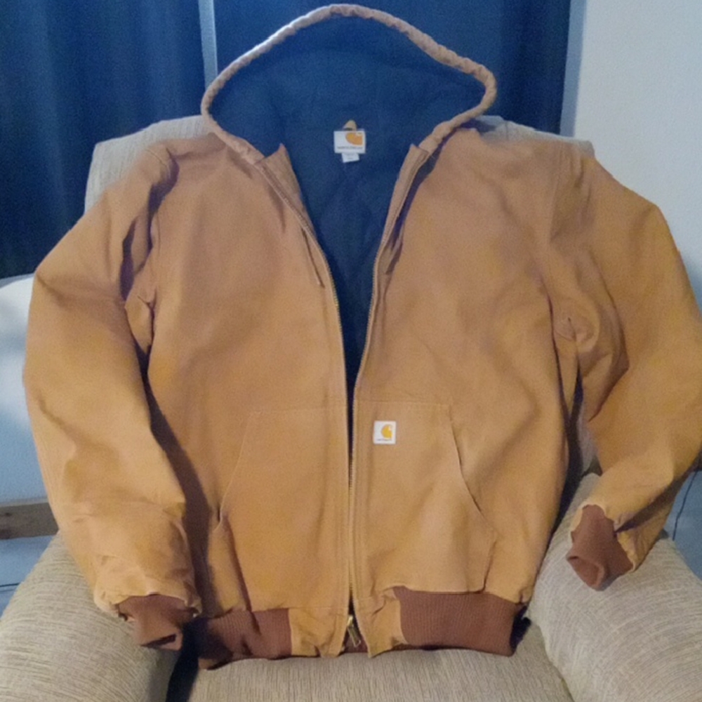 Carhartt Tan Hooded Insulated Jacket